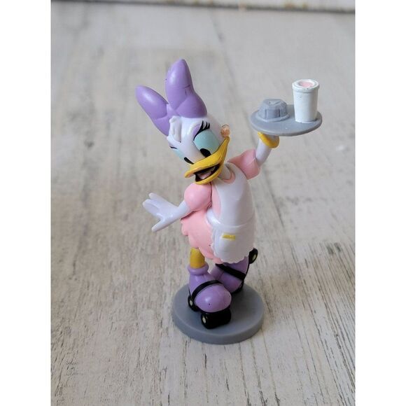 Daisy Duck roller skate waitress toy figure worker essential - Picture 1 of 6